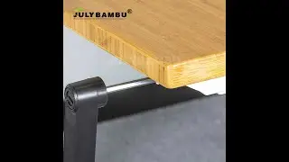 Electric Height Adjustable Office Desk Bamboo