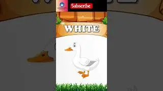 White color #Learn COLOURS in English for Kids # COLORS # Easy way to learn # Children #shortsviral