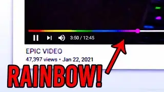 Можно ли создать радужный прогресс-бар на YouTube?