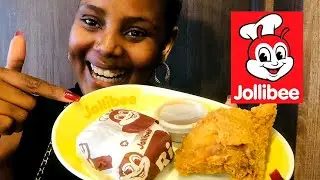 Botswana Youtuber First Time Eating Jollibee🇵🇭( Mukbang ) Philippines