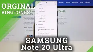 How to Change Ringtone in SAMSUNG Galaxy Note 20 Ultra &ndash; Ringtone List