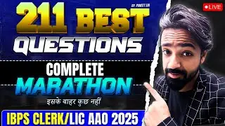 211+ Best Expected Reasoning Questions Marathon | IBPS Clerk Pre 2025 & LIC AAO 2025 | By Puneet Sir