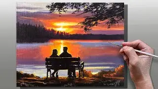 How to Paint Couple Moments / Step-by-Step Acrylic Painting / Correa Art
