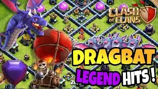 'DragBat' Legend League Attacks | Th13 Dragon + Bat's Spells Strategy!  | Clash of Clans