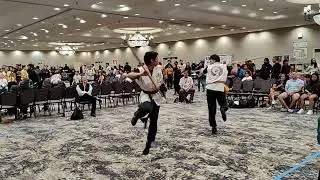 Josiah and Matthias Fighting Staff Form ITKFA 2025