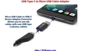 Кабель-адаптер USB Type C &mdash; Micro USB