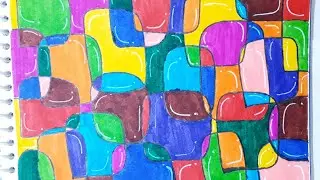 Abstract art #art #abstractart #abstract #doodle #zentangle #zendoodle #easyart #satisfying #unique 