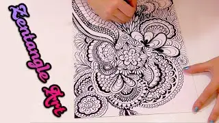 &iquest;que es Zentangle Art y como se hace? Speed drawing doodle art | Isa ❤️
