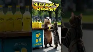Mizu making lemonade #naturelovers #cute #otteradventures