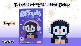 EASY BUILDING NANO BLOCKS MINI LEGO BRICKS MAKE A WISE LIFE ANIMALS SERIES W1502-06 PINGUIN