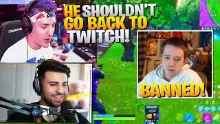 Ninja and Sypher on Dellor's BAN from Twitch! (Fortnite Battle Royale)