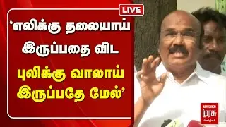🔴LIVE : எலிக்கு தலையாய் இருப்பதை விட புலிக்கு வாலாய் இருப்பதே மேல்...| ADMK| jeyakumar| TVK|
