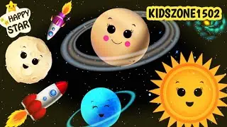Dancing Planets |Colorful Rockets and Planet Dancing Space Adventure for kids #kidszone1502