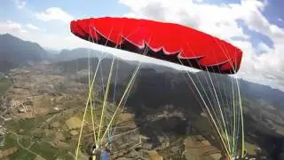 The Wing Load Research - 24 m2 Thriller test flight with 3,9 kg / m2