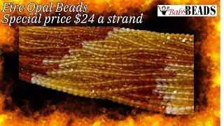 Last call and lower price on Fire Opal Beads!
