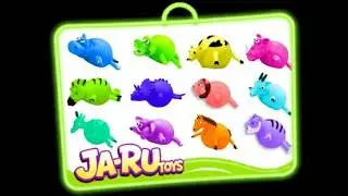 Yellow Cow Squishy Toy Stretchy Animal Figure (irre-squish-tible! B'Looney Buddy) Ja-Ru Toys Squish!