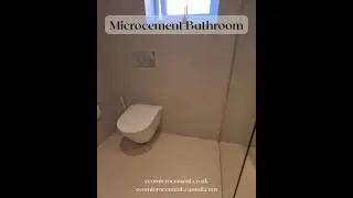 Microcement Bathroom seamless, continuous look #microcement #bathroomdecor #interiorinspo #bathroom