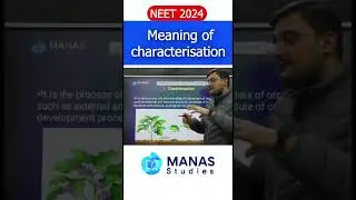 Meaning of characterisation #shorts #neet #biology