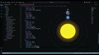 Animated Solar System Using HTML & CSS