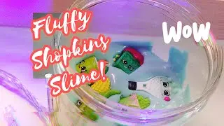 СЛАЙМ ИЗ КЛЕЯ ЛУЧ, ПЕНЫ И ТЕТРАБОРАТА (простой рецепт) | Fluffy Shopkins Slime!