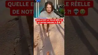 QUELLE EST LA TAILLE R&Eacute;ELLE DE NOTRE UNIVERS ?! 💀😭