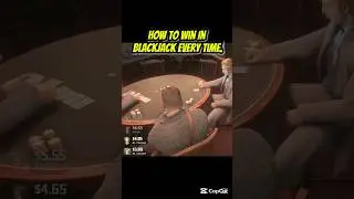 Win Every Blackjack Hand in RDR2 Easy Trick! #RDR2 #Blackjack #GamingTips #RockstarGames #RDR2Tricks
