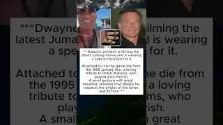 Dwayne Johnson&rsquo;s Tribute to Robin Williams on the Jumanji Set