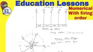 Numerical: (With Firing Order) Multicylinder inline engine | Balancing of Reciprocating Mass