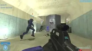 Halo 2 Classic Multiplayer Gameplay (4v4 One Bomb Assault on Ivory Tower)