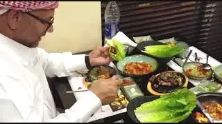 How to make Galbi Gui wrap? Try it with us @ Hanok,The Korean Restaurant, Dubai