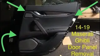 Как снять дверную панель Maserati Ghibli 14-20 (переднюю/заднюю)