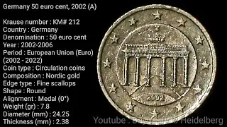 Germany&nbsp;50&nbsp;euro&nbsp;cent 2002,Mintmark 