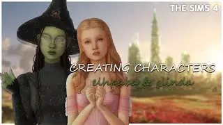the sims 4 | elphaba & glinda | cas lookbook + cc links