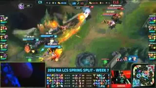 C9 vs CLG - Rush is insane