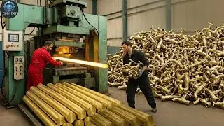 Unbelievable! Scrap Brass Is Turned Into Perfect Water Taps