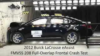2012-2016 Buick LaCrosse eAssist FMVSS 208 Unbelted Full-Overlap Frontal Crash Test