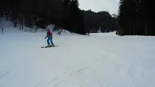 Augenblick -Sergiu auf der Schipiste,3. M&auml;rz 2018,Veitsch-Brunnalm
