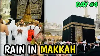 Heavy Rain in Makkah | Capturing Beautiful Moments in My Vlog | Umrah Series Day 4