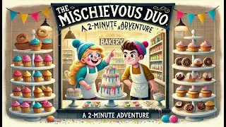 The Mischievous Duo: Sneaking Into the Bakery | A 2-Minute Adventure!