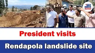 President visits Rendapola landslide site