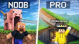 SECRET BASE Build Battle 🔥 NOOB vs PRO | Gaming King vs Vinay Gaming #minecraft #gameplay #trending 