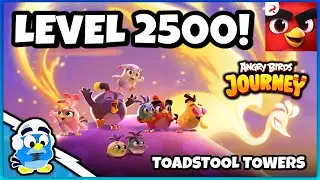 Достижение уровня 2500 в Angry Birds Journey! 🎉 (Башни-поганки)