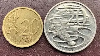 20 euro cent Austria and 20 cent Australia 2006