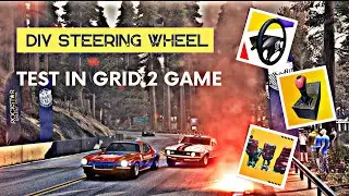 DIY STEERING WHEEL - TEST IN GRID 2 GAME