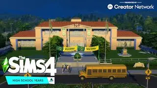 I built a HIGH SCHOOL in The Sims 4 using all the expansion packs!!!  📣