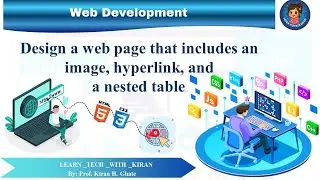 HTML Practical Program | Image, Hyperlink & Nested Table | WAD Exam Ready | wad practical | wad sppu