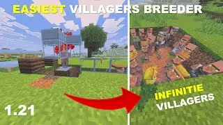 EASIEST Villager Breeder Minecraft Bedrock 1.21! (MCPE/Xbox/PS5/Nintendo Switch/Windows10)