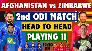 Afghanistan vs Zimbabwe 2nd ODI Playing 11 & Head to Head record, Afghanistan Playing 11 vs Zimbabwe
