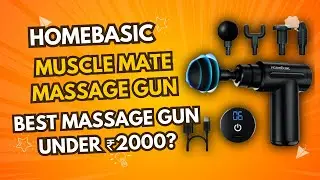 Unboxing HOMEBASIC Muscle Mate Gun🔥 Best Massage Gun Under ₹2000? Real Test & Review!