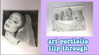 beginner art portfolio flip through + how to build your own portfolio (vlogmas ep. 11)